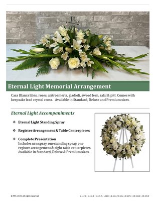 Eternal Light Memorial Arrangement