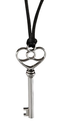 Sterling Silver Key Pendant         