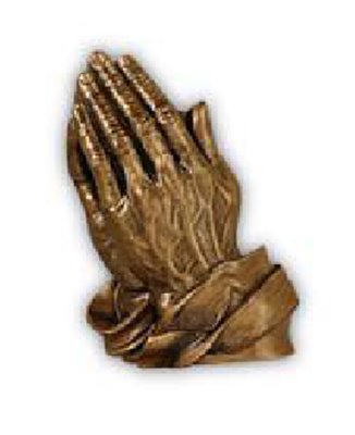 Praying Hands gold finish