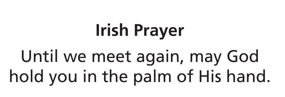 Irish Prayer