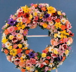 Mixed Flower Wreath - Large (24
