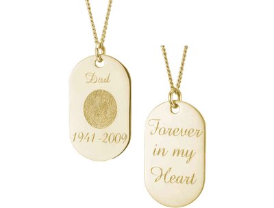 Yellow Gold Memory Tag