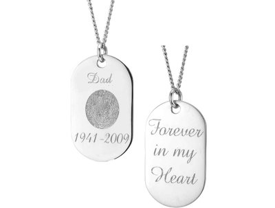 Sterling Silver Memory Tag