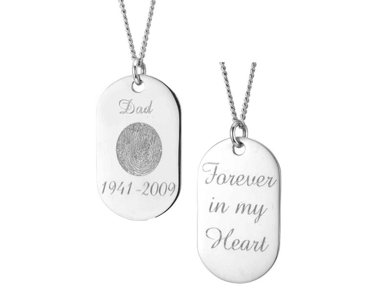 Sterling Silver Memory Tag