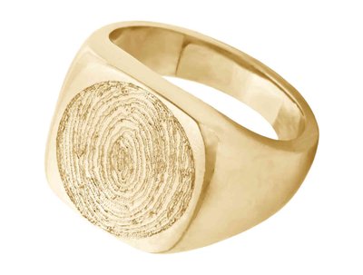 Yellow Gold Large Signet Ring