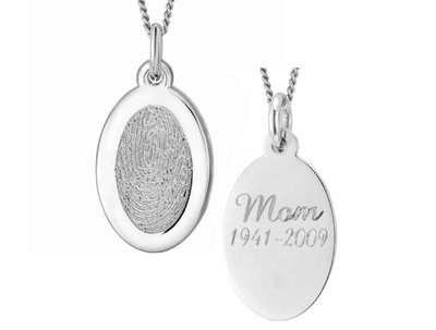 Stainless Steel Oval Pendant