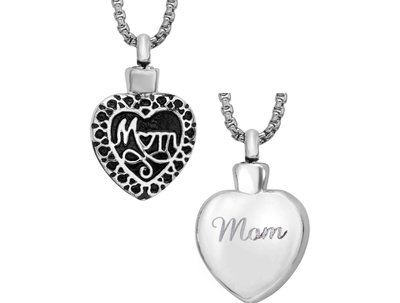 Mom Heart Pendant Keepsake (Urn)