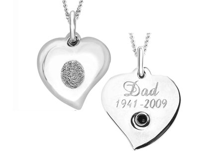 Sterling Silver Signature Heart Pendant  (Urn)