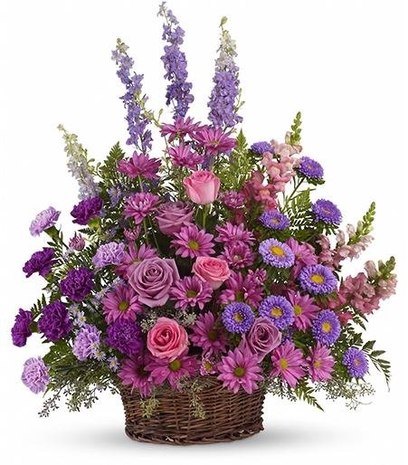 Gracious Lavender Basket - Large